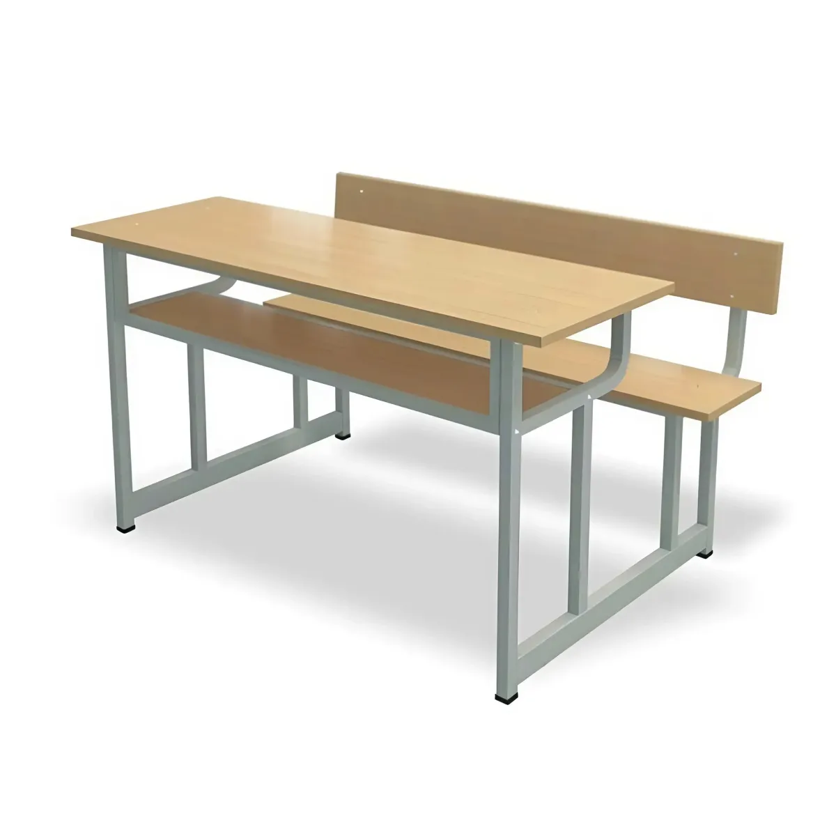 Bàn Ghế Học Sinh Liền Ghế Tựa Sắt Chống Gỉ 