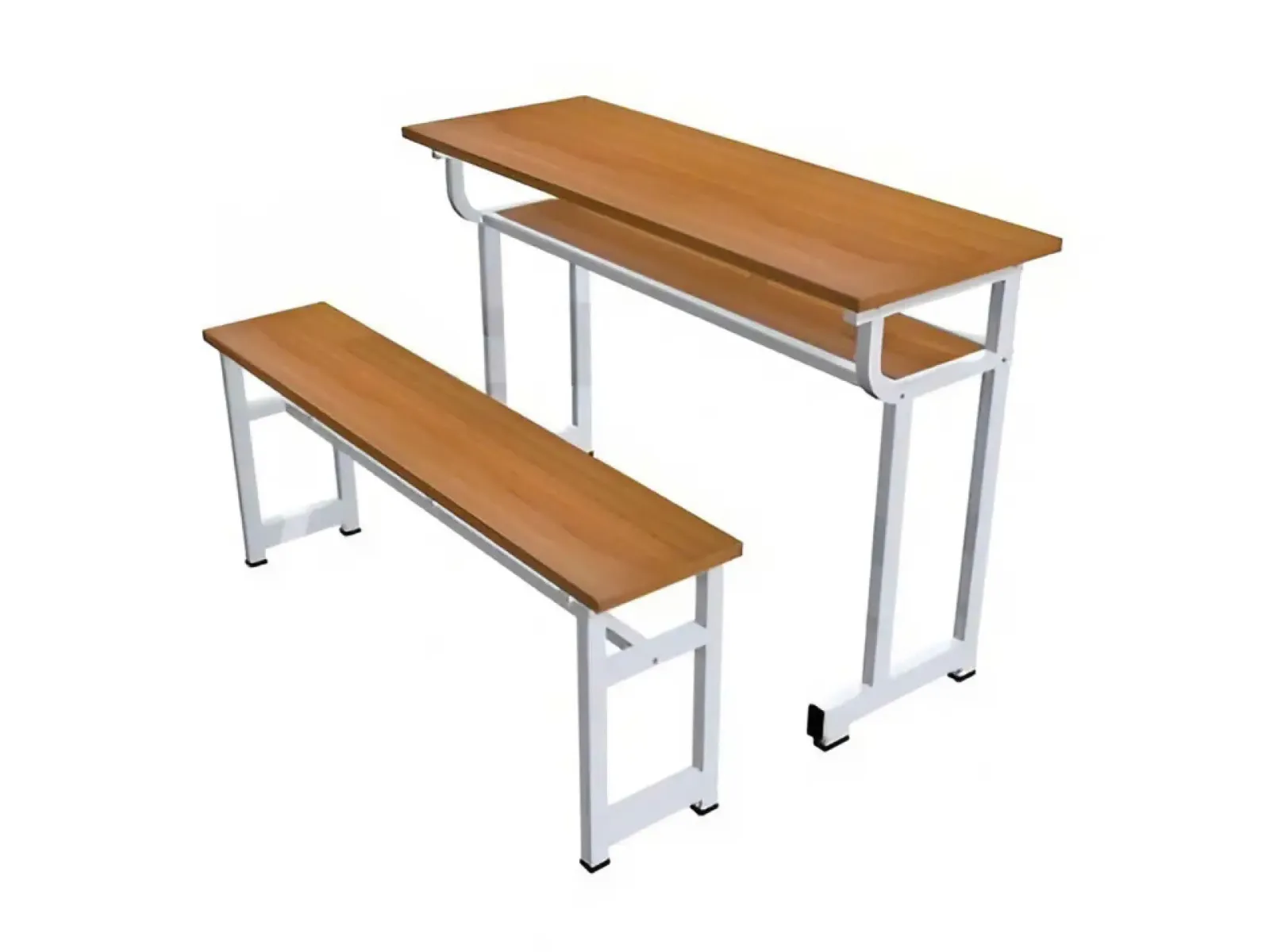 Bàn Ghế Học Sinh Gỗ Tự Nhiên Băng Dài 