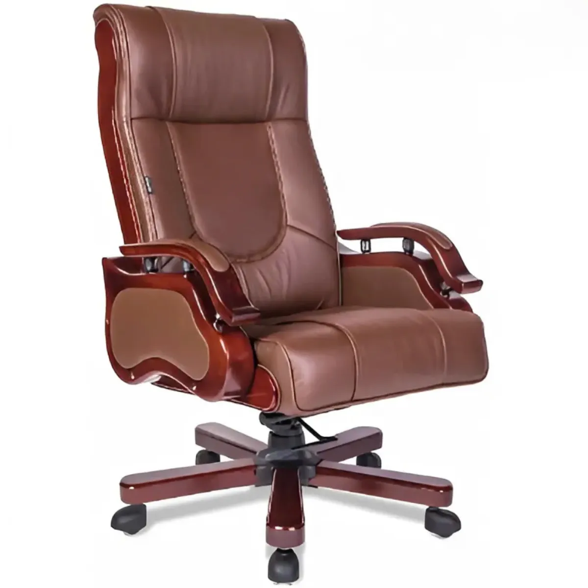Ghế Giám Đốc Gỗ Tự Nhiên Bọc Da Cao Cấp