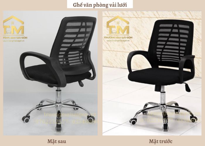 Ghế vải lưới thoáng khí