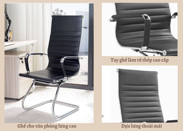 Ghế lưng cao giúp duy trì tư thế chuẩn