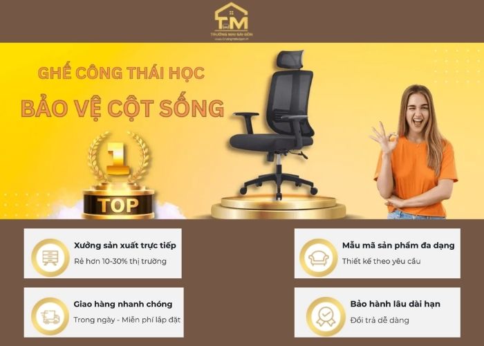 Mua ghế cho văn phòng uy tín tại Trường Mai Sài Gòn