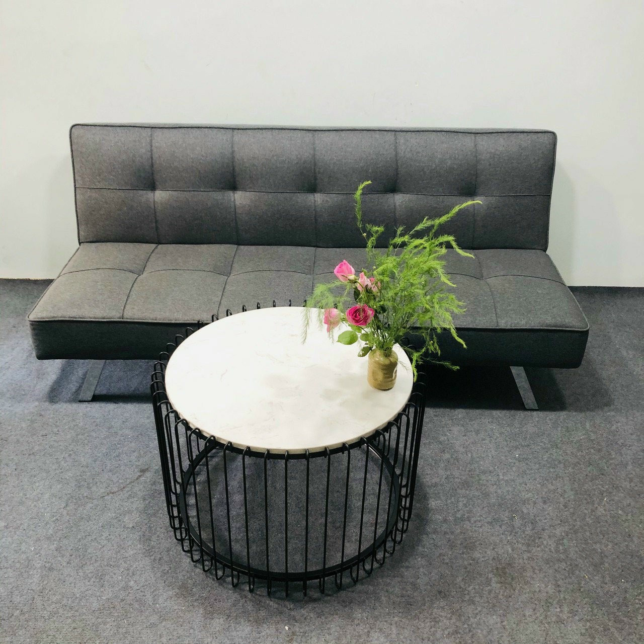 Bàn Trà Sofa Khung Sắt Lồng Chim - BTLC1