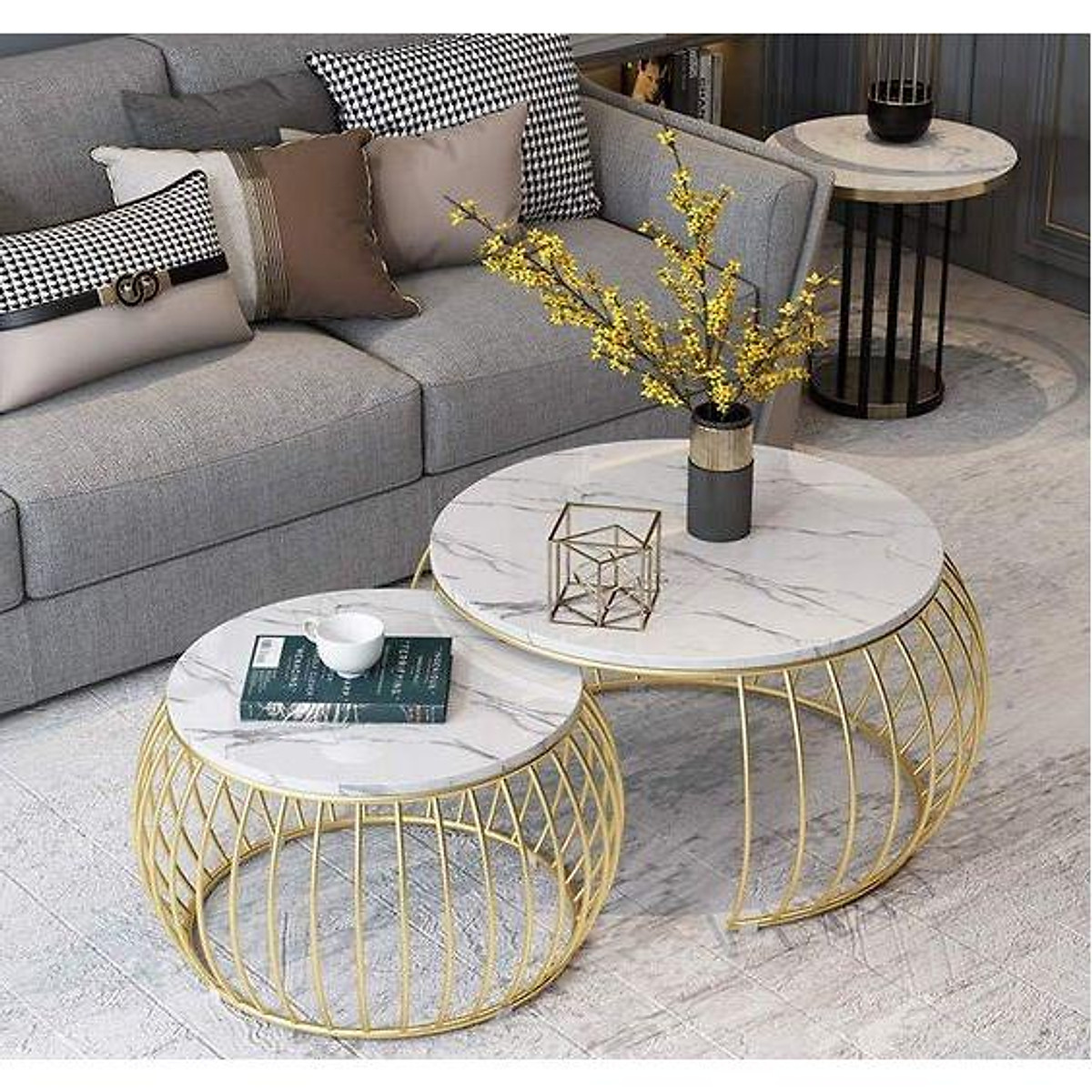 Bàn Tròn Sofa Lồng Chim - BTLC