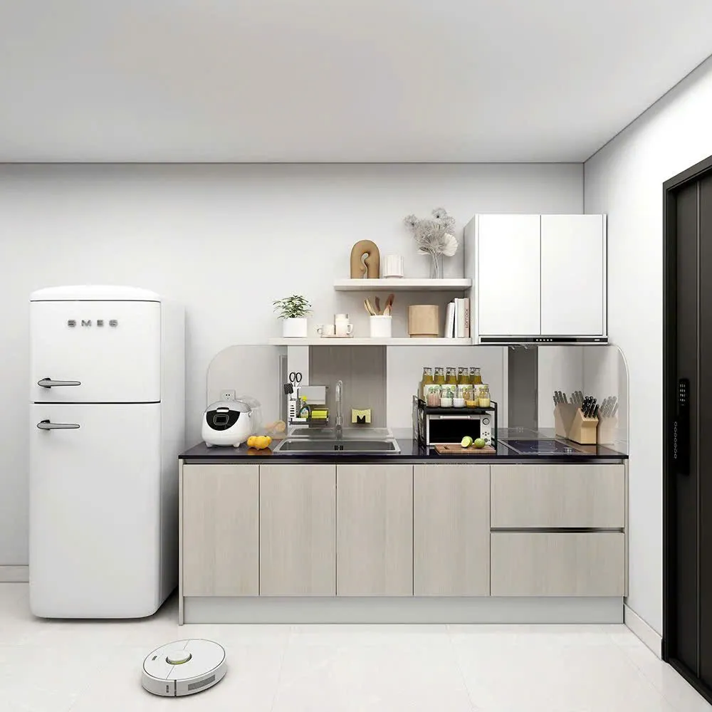 Tủ Bếp Thẳng Tối Giản Cho Căn Hộ Hiện Đại