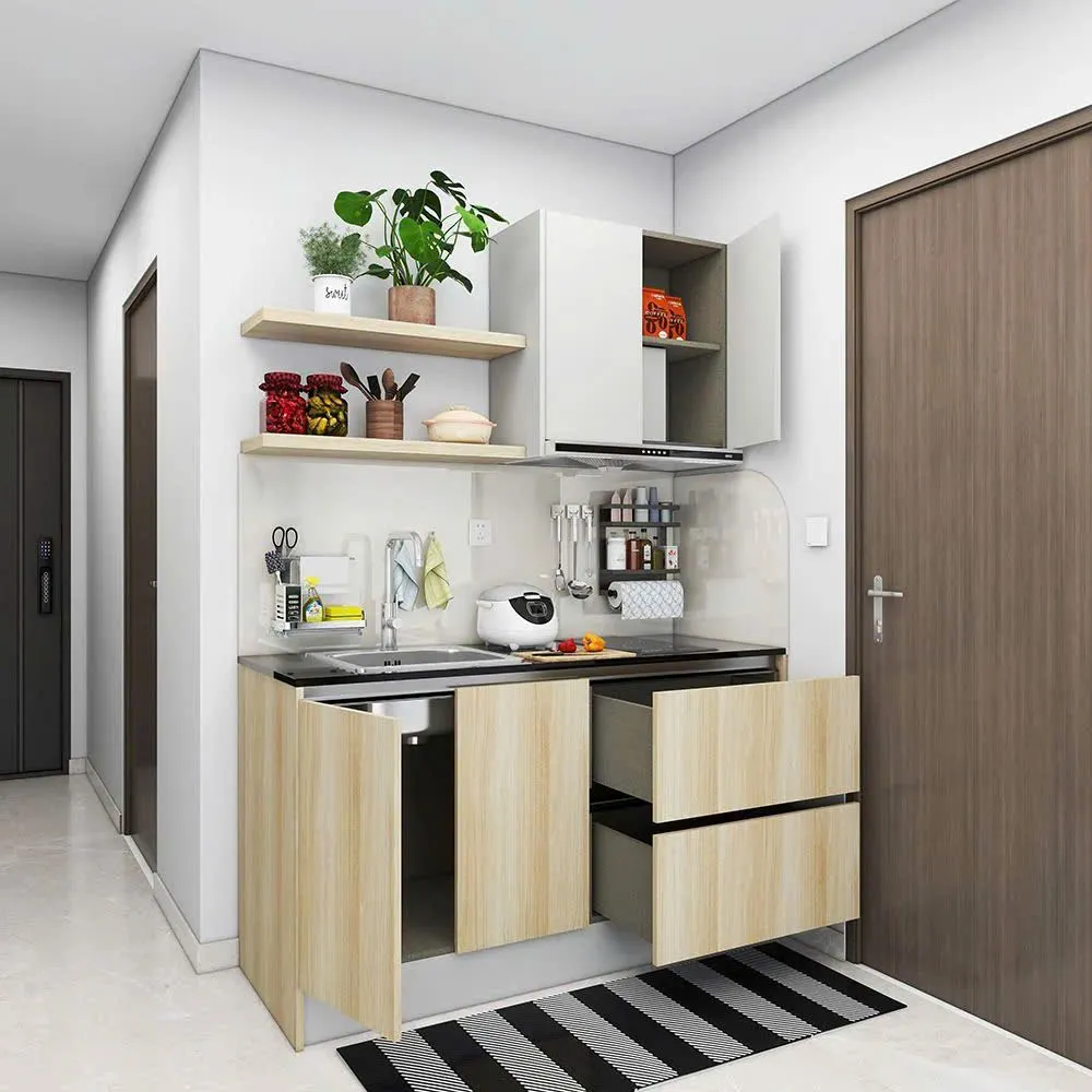 Tủ Bếp Mini Thiết kế Tiện Ích Cho Căn Hộ