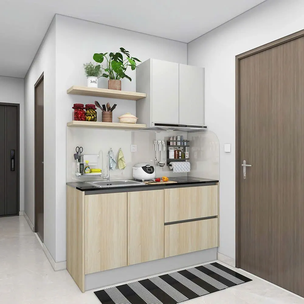 Tủ Bếp Mini Thiết kế Tiện Ích Cho Căn Hộ