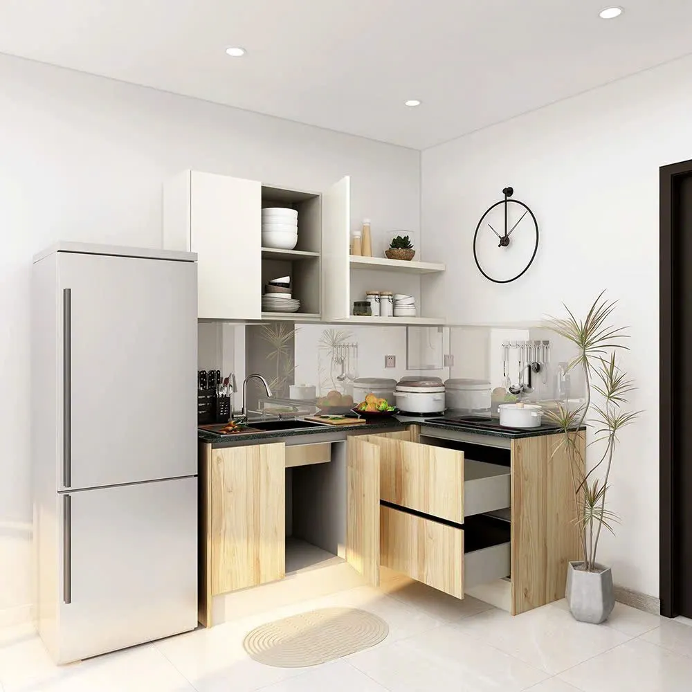Tủ Bếp Góc L Tiết Kiệm Không Gian Phòng Bếp 