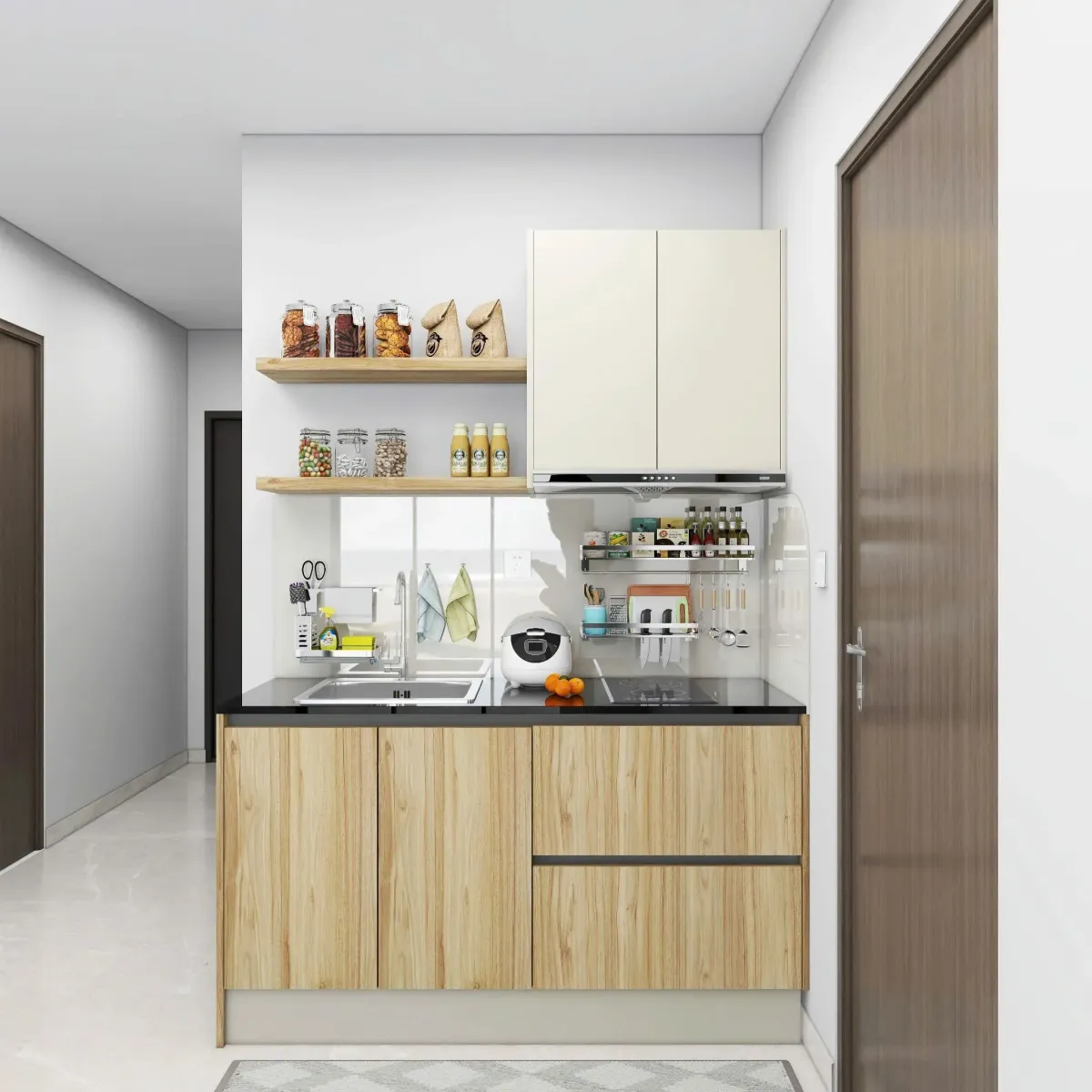 Tủ Bếp Gỗ MDF Tiện Lợi - TB30