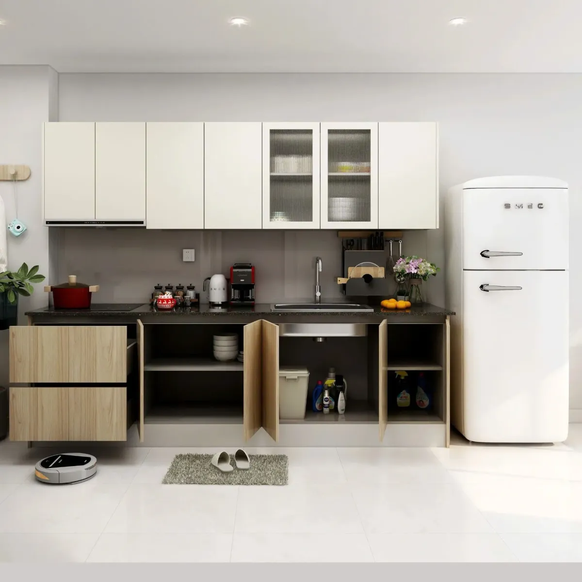 Tủ Bếp Thiết Kế Tối Giản Tinh Tế