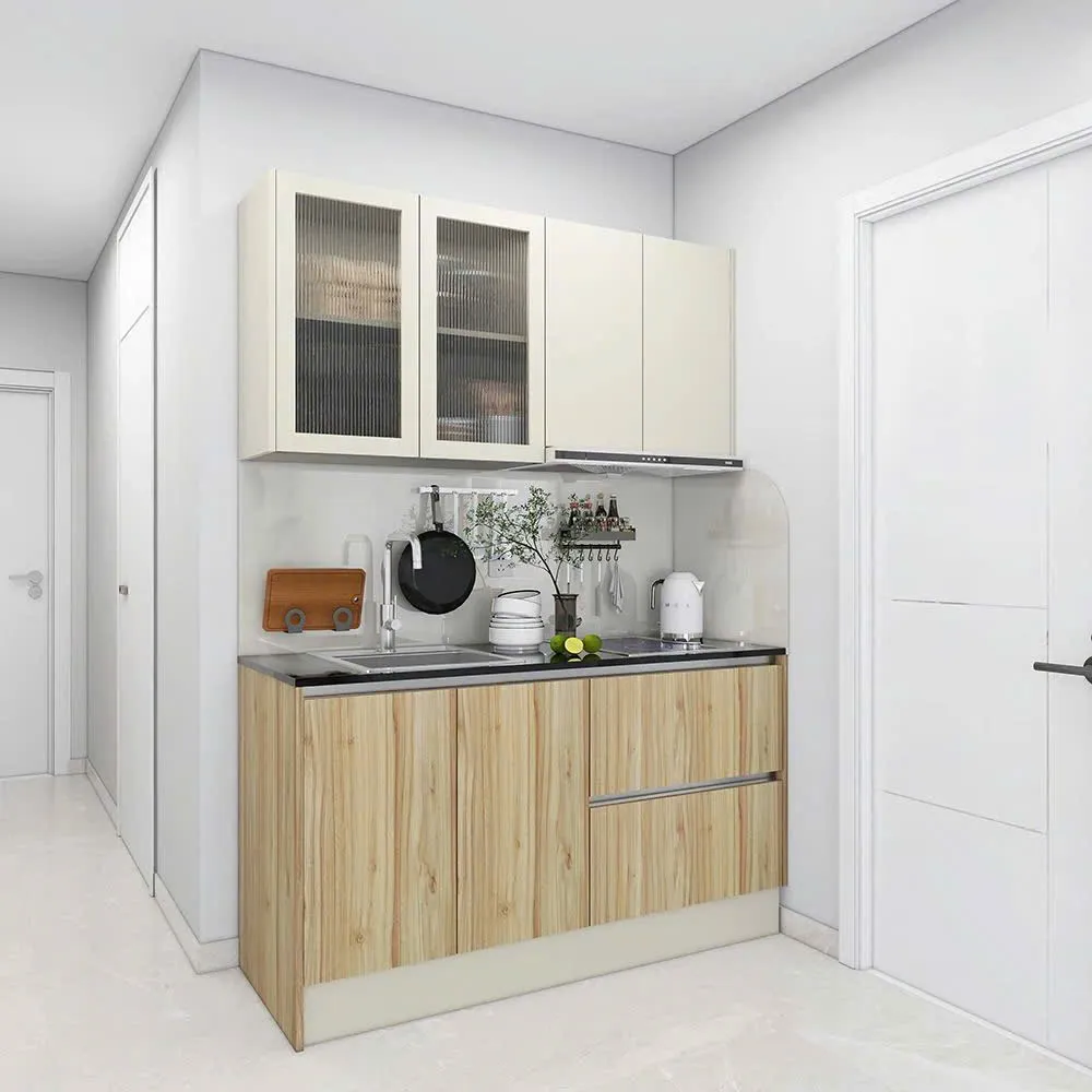 Tủ Bếp Mini Gỗ MDF Phủ Melamine Bền Bỉ 