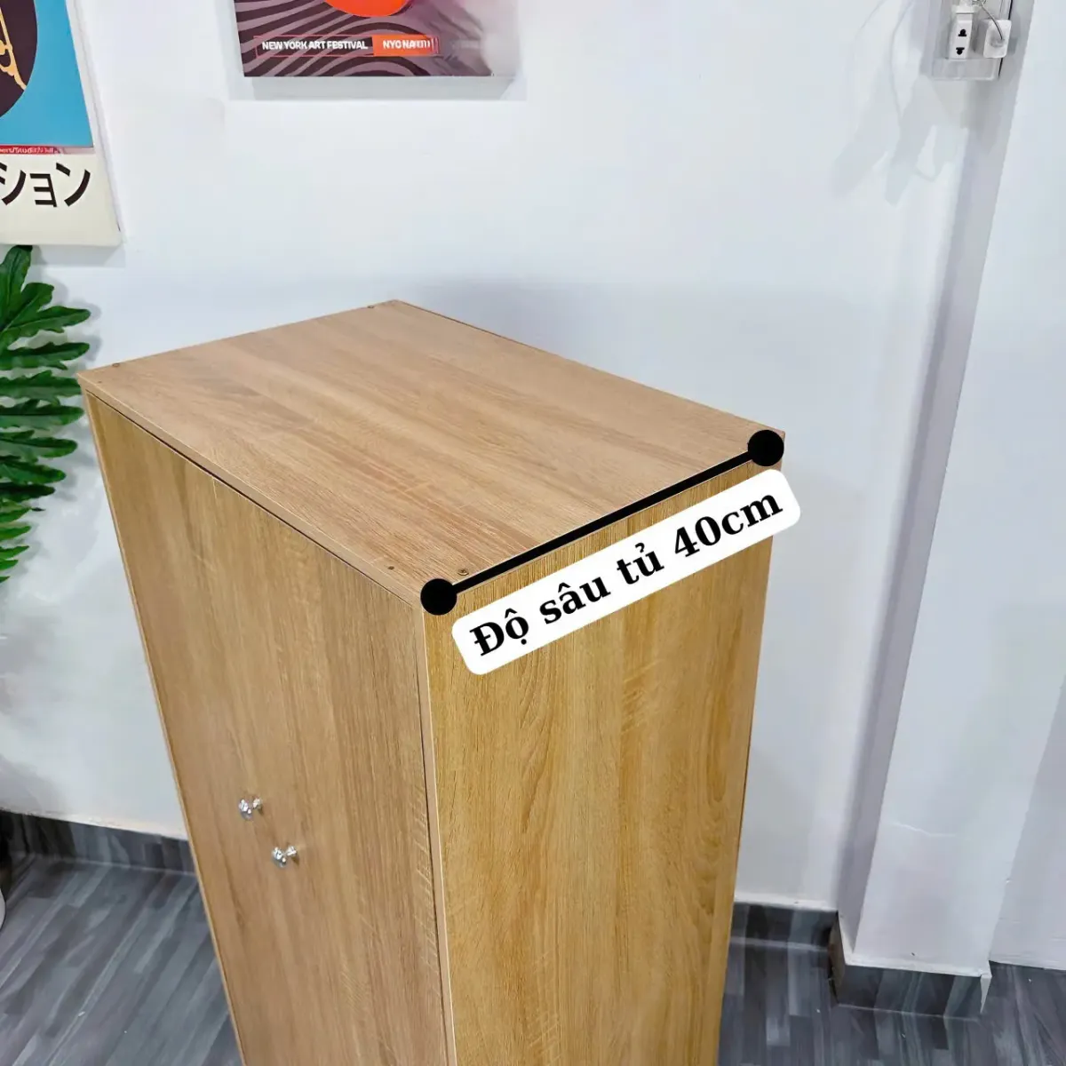 độ sâu của tủ