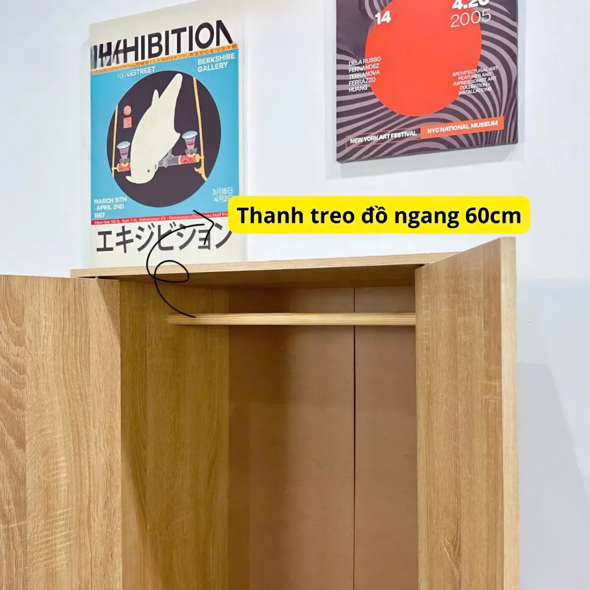 kích thước tủ quần áo 2 cánh