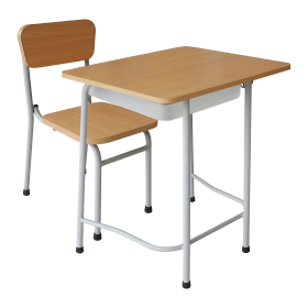 Bàn Ghế Học Sinh Đơn Khung Sắt Cao Cấp - BGHS24