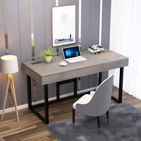 Bàn Làm Việc Chân Hộp Sắt Vuông Cao Cấp - BLV129