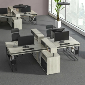 Cụm Bàn Làm Việc 4 Người Thiết Kế Đa Năng - BC64 