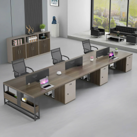 Cụm Bàn Làm Việc 6 Người Vách Ngăn Che Tinh Tế - BC99