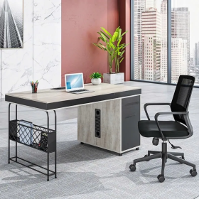 Cụm Bàn Làm Việc Chân Sắt Hộc Lưới Độc Đáo - BC118