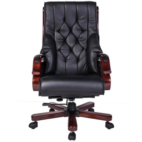 Ghế Giám Đốc Tay Gỗ Lưng Nút Thắt - GGĐ40