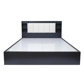 Giường Ngủ Gỗ Công Nghiệp Có Kệ Đầu Giường - GN23