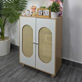 Kệ Giày Dép Cửa Lưới Mây Hiện Đại - KGD29