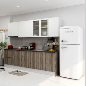 Tủ Bếp Chữ L Vân Sọc Thời Thượng - TB38