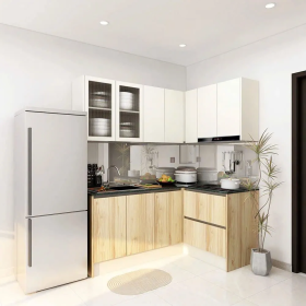 Tủ Bếp Chữ L Gỗ MDF Giá Rẻ Sài Gòn - TB32