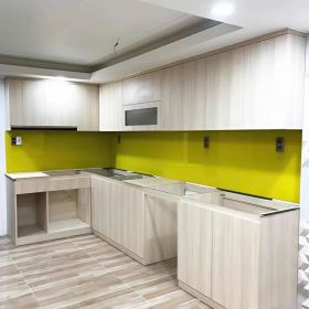 Tủ Bếp Chữ L Phong Cách Tối Giản - TB04