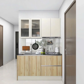 Tủ Bếp Mini Gỗ MDF Phủ Melamine Bền Bỉ - TB35
