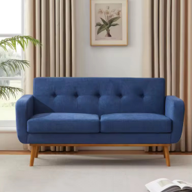 Ghế Sofa Gỗ Tự Nhiên Bọc Nỉ Hiện Đại Tại Kho Giá Rẻ - SF15