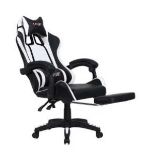 Ghế Gaming Players Ngả Mình Có Gác Chân ( Black - White ) - GM7