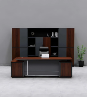 Bàn Giám Đốc Yếm Kẻ Ngang Phong Cách Hiện Đại - BGĐ133