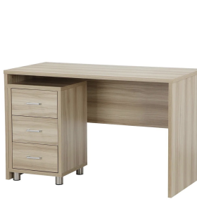 Bàn Làm Việc Văn Phòng Gỗ Có Tủ Phụ - BG39