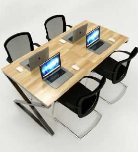 Bàn Họp Văn Phòng Hiện Đại Mặt Gỗ Tự Nhiên - BH8