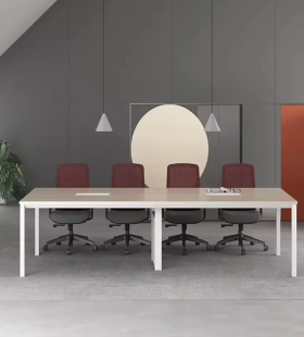 Bàn Họp Văn Phòng Hiện Đại Chân Sắt Mặt Gỗ - BH9