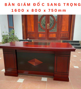 Bàn Giám Đốc Làm Việc Yếm Đen - BGĐ24