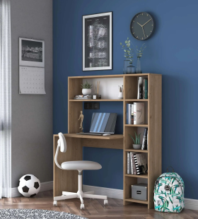 Bàn Làm Việc Văn Phòng Kệ Gỗ - BG38