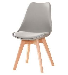 Ghế Cà Phê Tiếp Khách Bọc Đệm Chân Gỗ - CF2