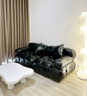 Ghế Sofa Múi Vuông Da Simili Bóng - SF38