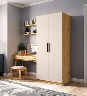 Tủ Quần Áo 2 Cánh Thiết Kế Tối Giản Chân Sát Nền - TQA27