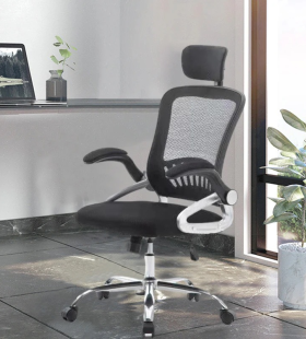 Ghế Xoay Văn Phòng Có Tựa Đầu Tay Gập - GX57