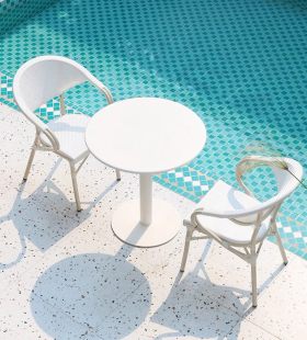 Ghế Sân Vườn Nệm Lưới Khung Nhôm - SV4