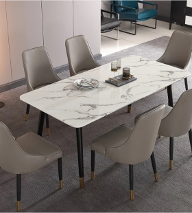 Bàn Ăn Gia Đình Cẩm Thạch Vân Mây - BA8