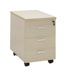 Hộc Di Động 3 Ngăn Màu Kem Vân Gỗ - TP34