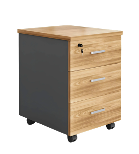 Hộc Tủ 3 Ngăn Vân Gỗ Pha Đen - TP35