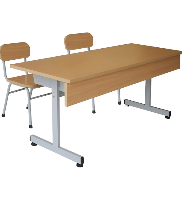 Bàn Ghế Học Sinh 2 Chỗ Sắt Sơn Tĩnh Điện - BGHS21