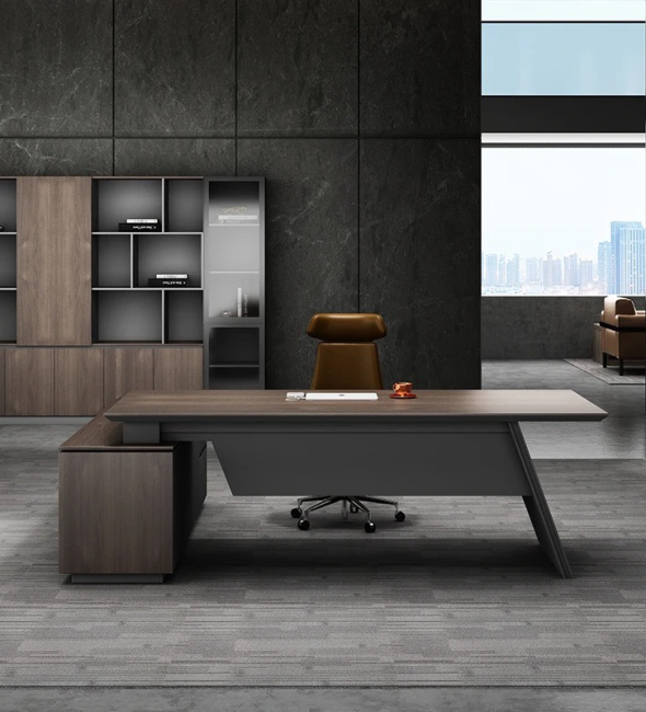 Bàn Giám Đốc Góc L Gỗ MDF Cao Cấp - BGĐ32