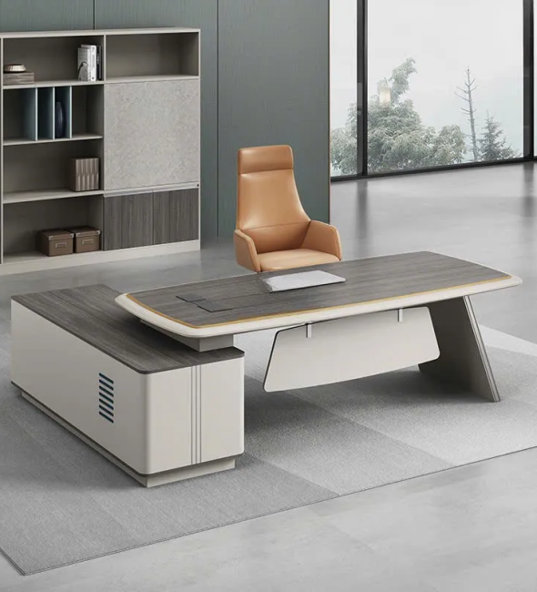 Bàn Giám Đốc Góc L Yếm Lửng Tinh Tế - BGĐ103