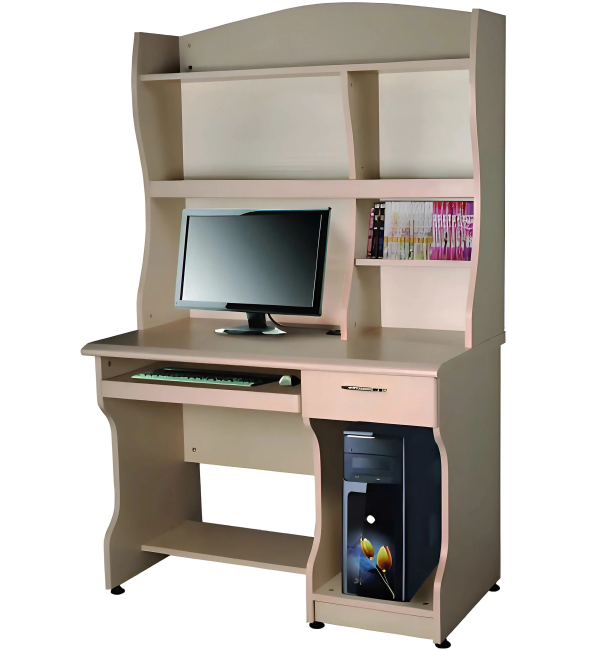 Bàn Học Sinh Gỗ Có Kệ Sách Và Ngăn Để CPU - BGHS29