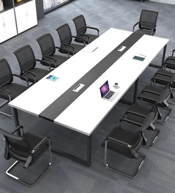 Bàn Họp Văn Phòng Chân Sắt U 3m6 x 1m2 - BH19